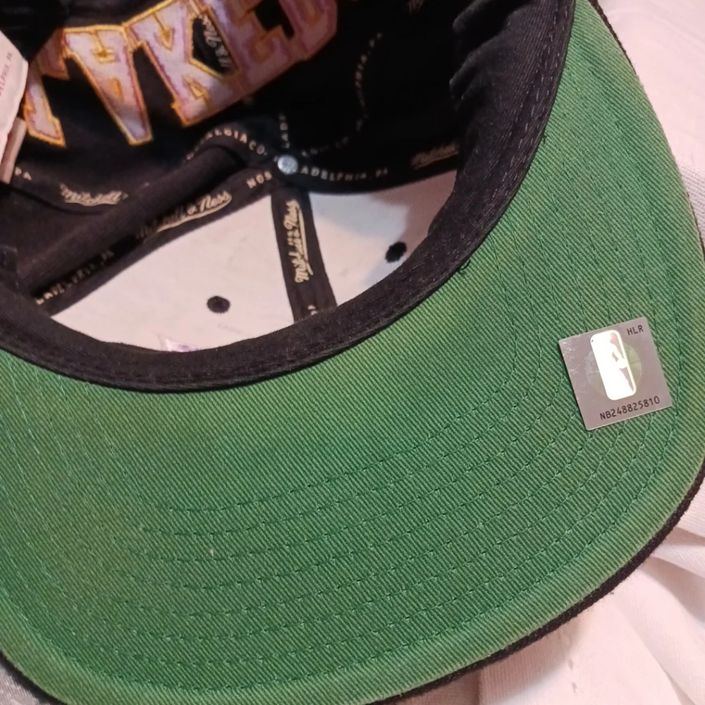 Los Angeles Lakers Mitchell Ness Black SnapBack Hat -